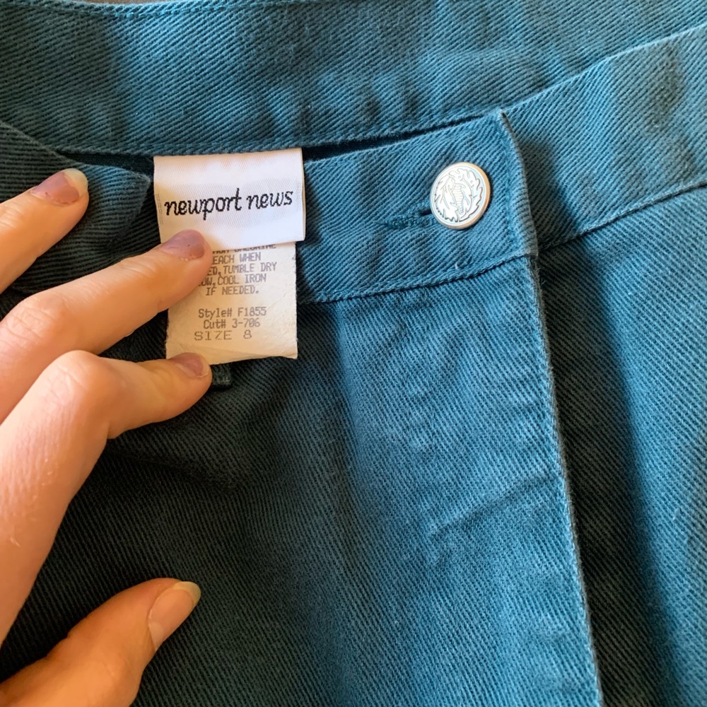 Vintage Newport News teal jeans size 8